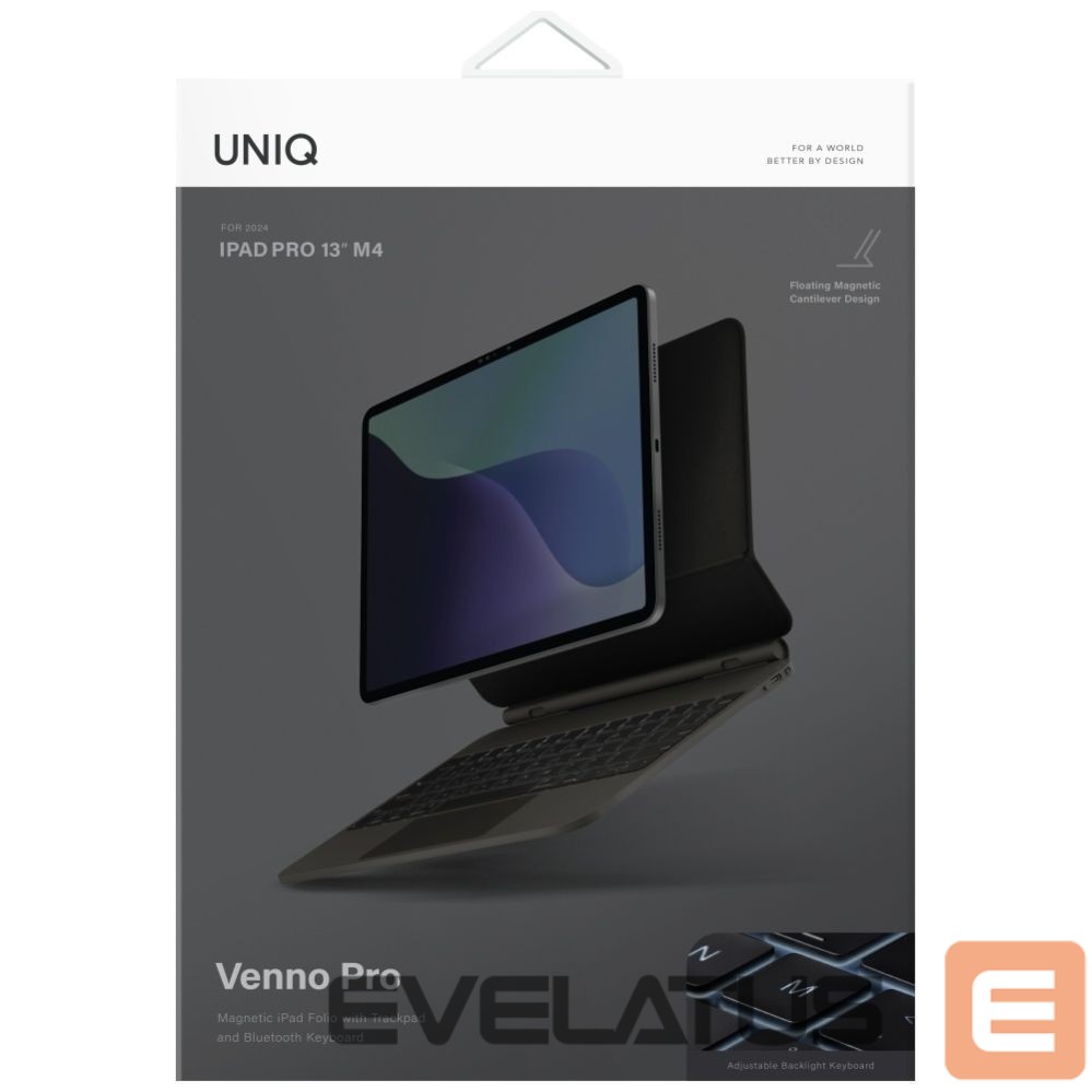 Другие товары UNIQ Uniq Venno Pro Magnetic Smart Case with Keyboard for iPad Air 13" 2024 / 2025 / iPad Pro 13" 2024 - Black