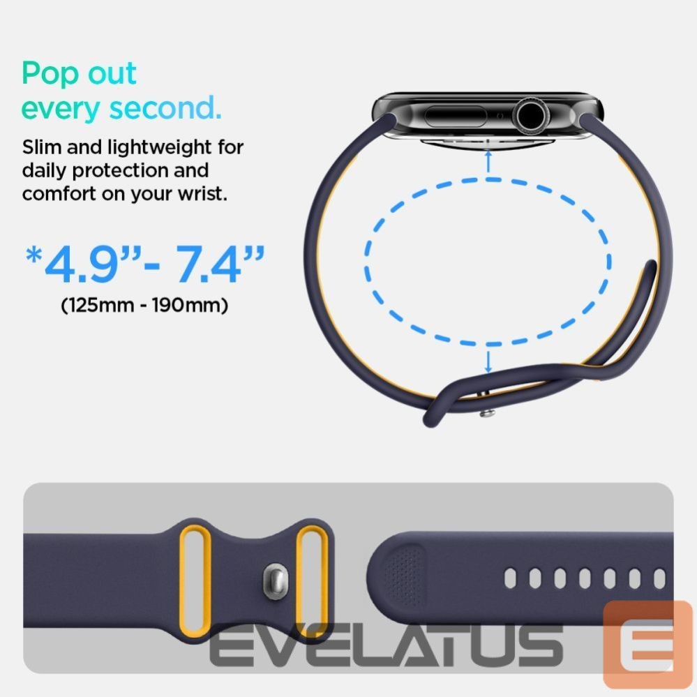 Другие товары Spigen Spigen Nano Pop Strap for Apple Watch 40/41/42 mm - Navy Blue/Orange
