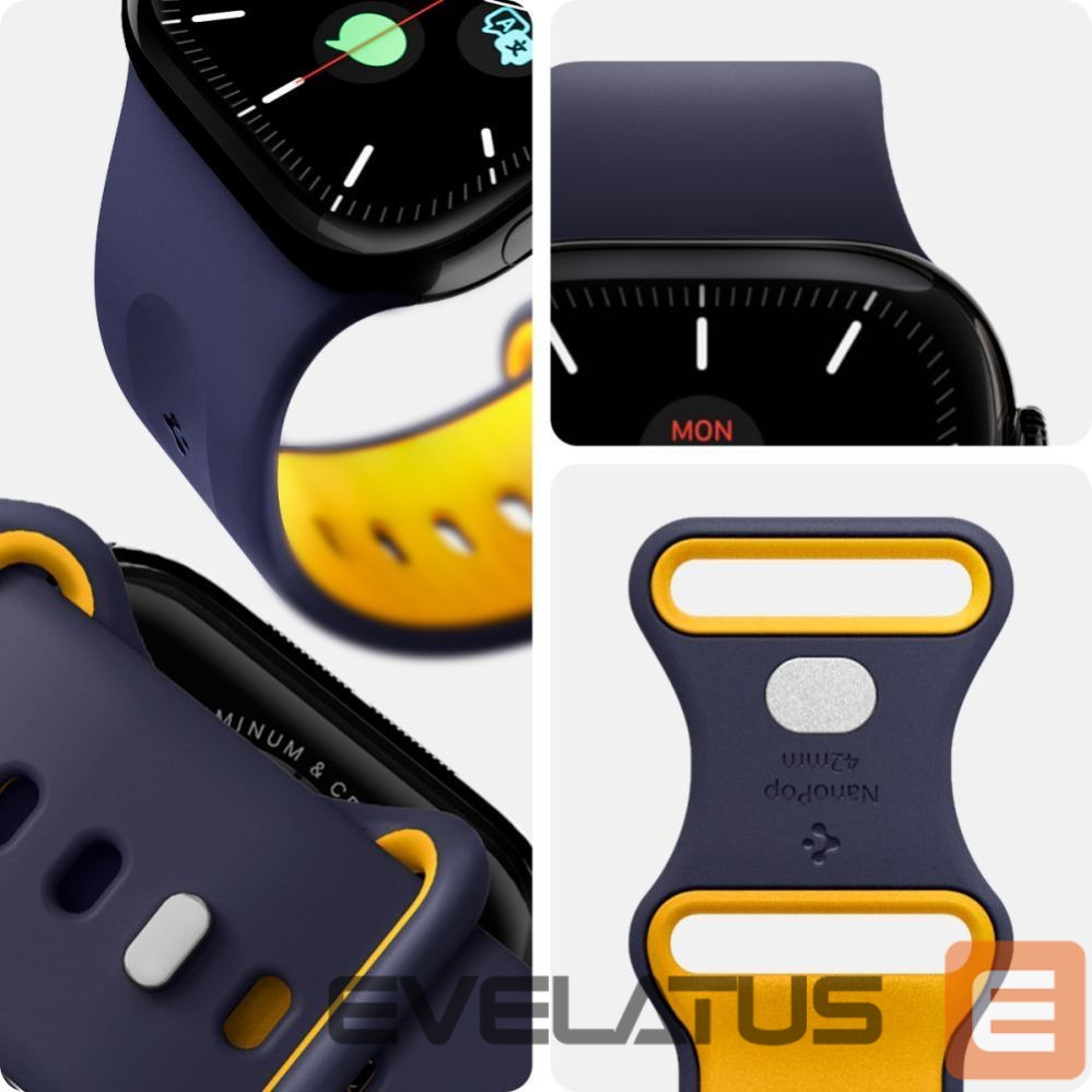 Другие товары Spigen Spigen Nano Pop Strap for Apple Watch 40/41/42 mm - Navy Blue/Orange