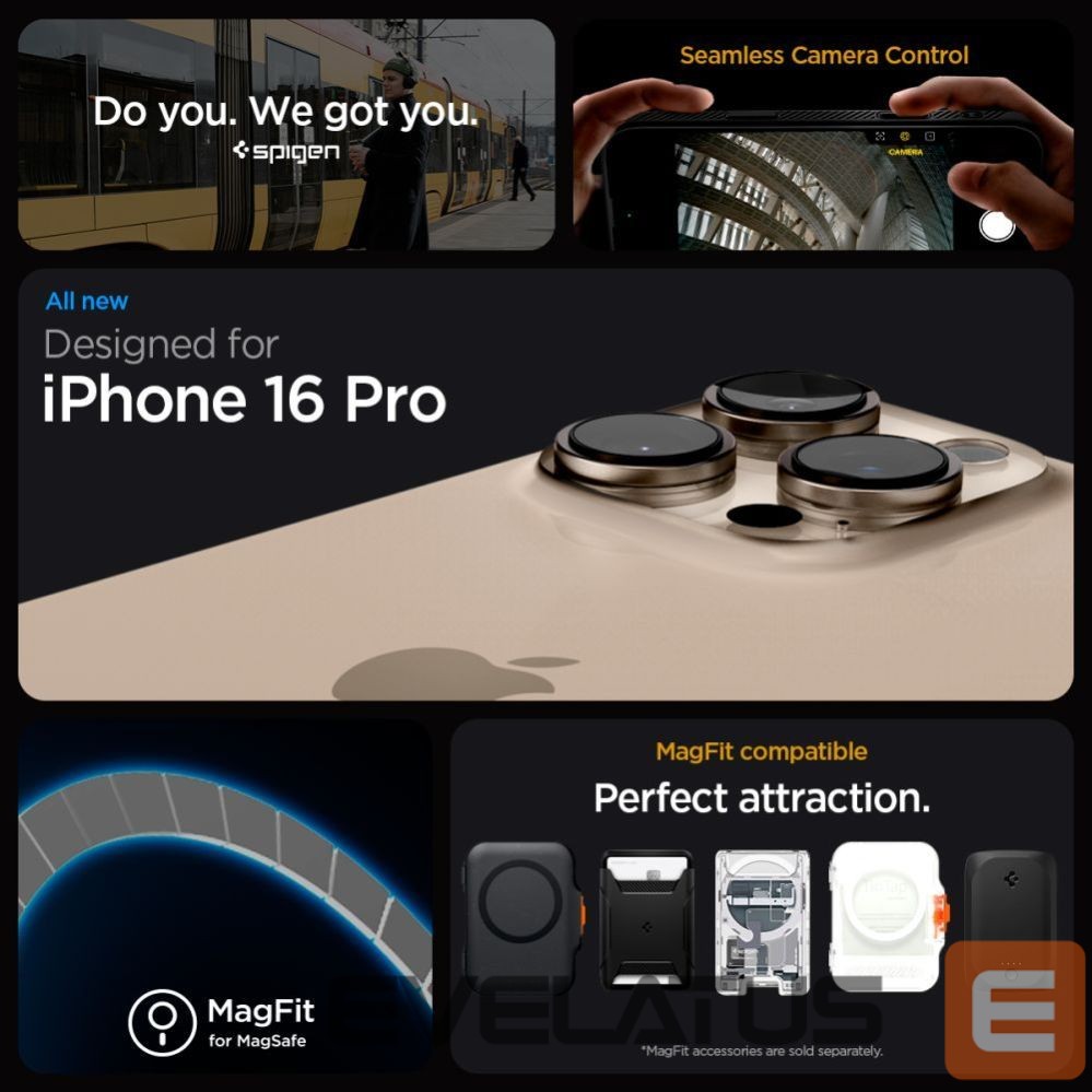 Другие товары Spigen Spigen Liquid Air "T" MagSafe case for iPhone 16 Pro - matte black