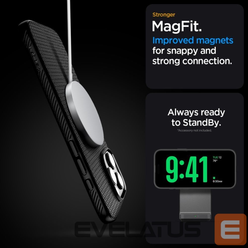 Другие товары Spigen Spigen Liquid Air "T" MagSafe case for iPhone 16 Pro - matte black