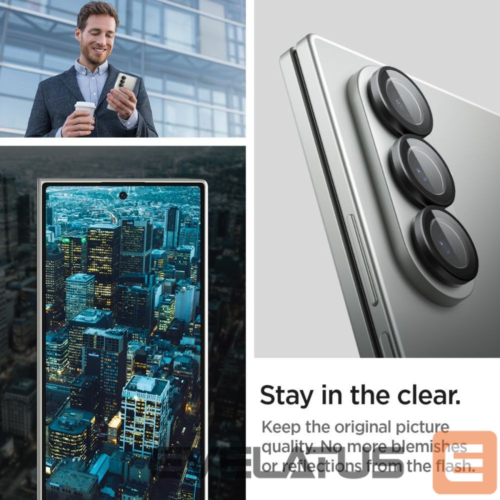 Другие товары Spigen Spigen Optik Pro HD Glas.TR EZ Fit 2-pack Camera Protector for Samsung Galaxy Z Fold 7 - Black
