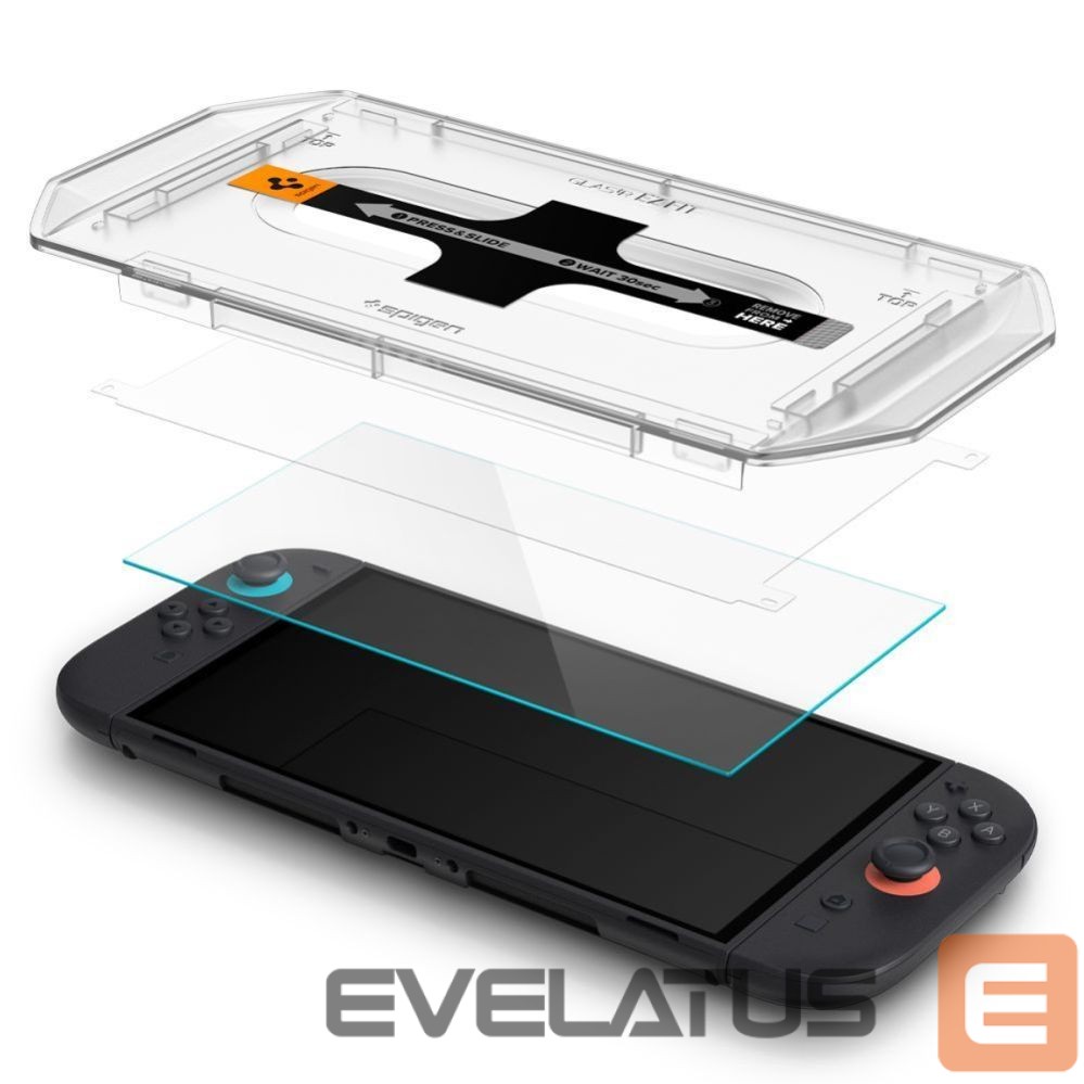 Другие товары Spigen Spigen Glas.Tr ”EZ FIT” Tempered Glass 2-pack for Nintendo Switch 2 - Transparent