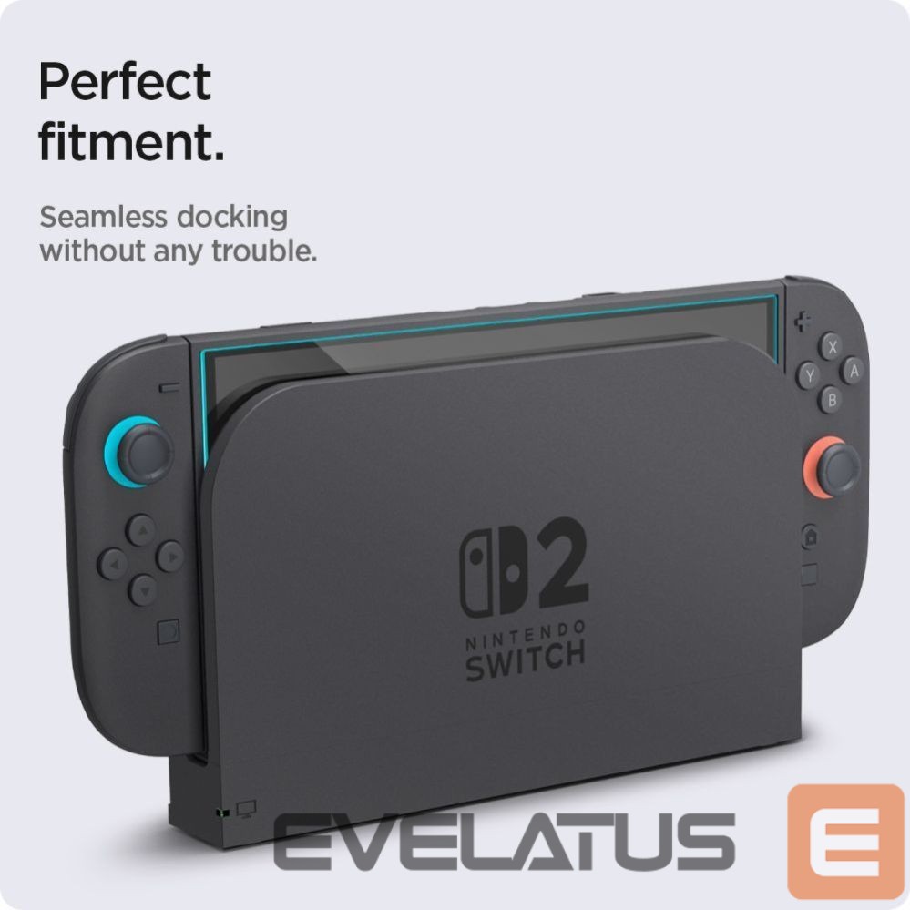 Другие товары Spigen Spigen Glas.Tr ”EZ FIT” Tempered Glass 2-pack for Nintendo Switch 2 - Transparent