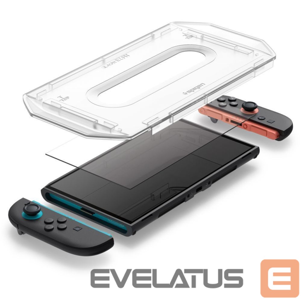 Другие товары Spigen Spigen Glas.Tr ”EZ FIT” Tempered Glass 2-pack for Nintendo Switch 2 - Transparent