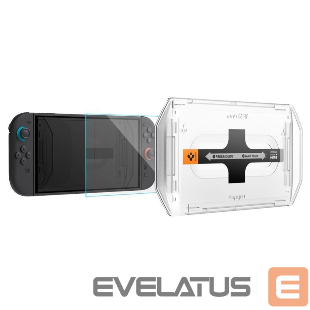 Другие товары Spigen Spigen Glas.Tr ”EZ FIT” Tempered Glass 2-pack for Nintendo Switch 2 - Transparent