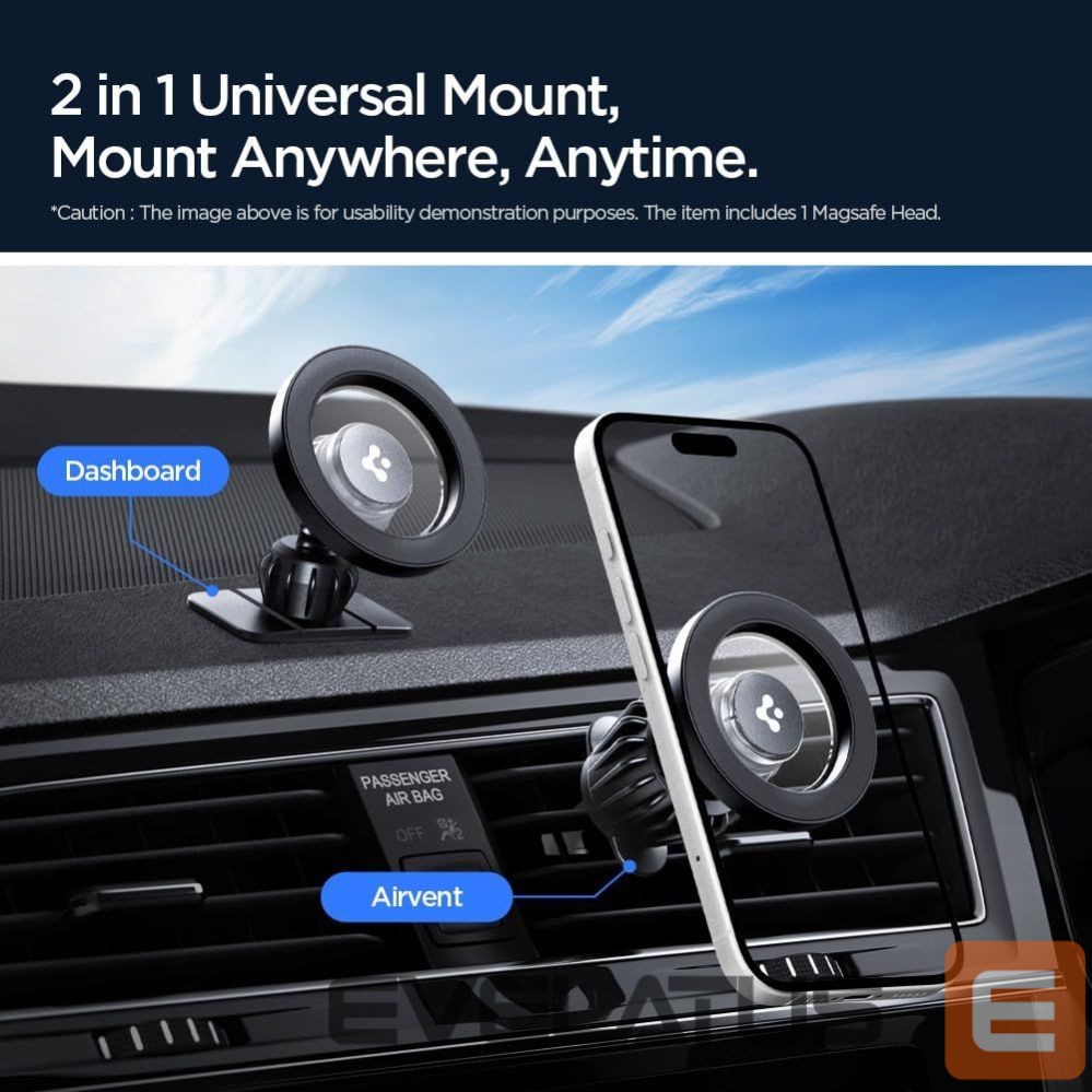 Другие товары Spigen Spigen MFT13 MagSafe Car Holder for Cockpit or Air Vent - Silver