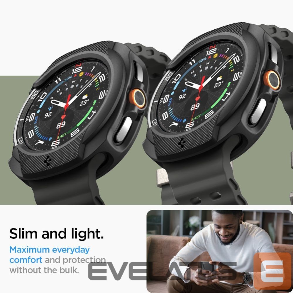 Другие товары Spigen Spigen Liquid Air Case for Samsung Galaxy Watch 8 Classic 46mm - Black