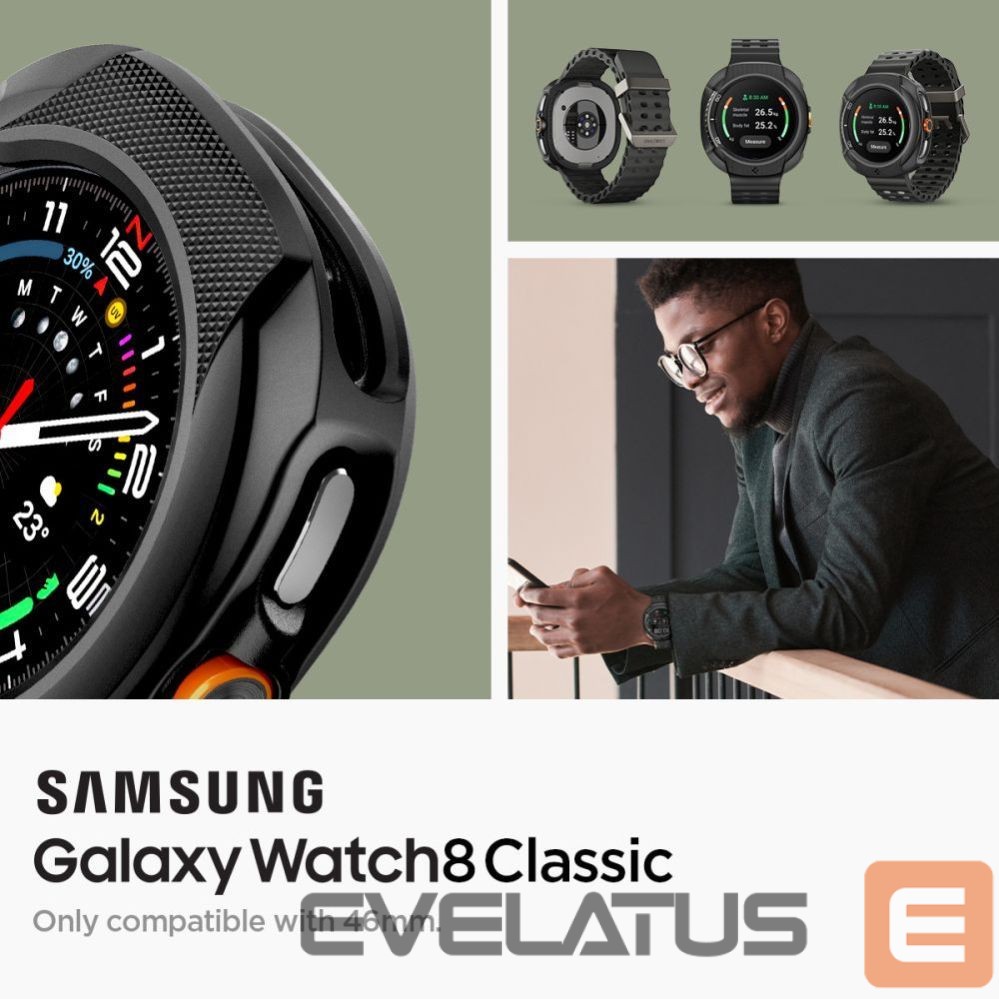 Другие товары Spigen Spigen Liquid Air Case for Samsung Galaxy Watch 8 Classic 46mm - Black