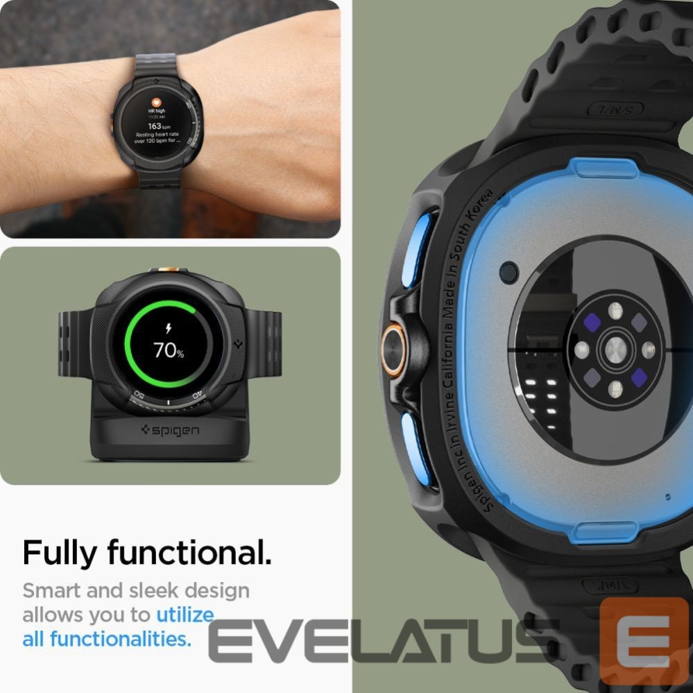 Другие товары Spigen Spigen Liquid Air Case for Samsung Galaxy Watch 8 Classic 46mm - Black