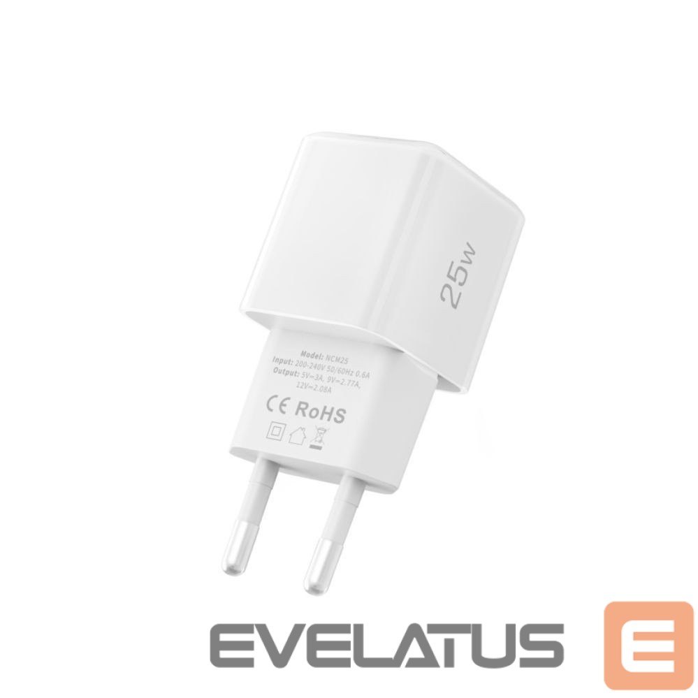 Другие товары Tech-Protect Tech-Protect NCM25 USB-C PD 25W Wall Charger - White