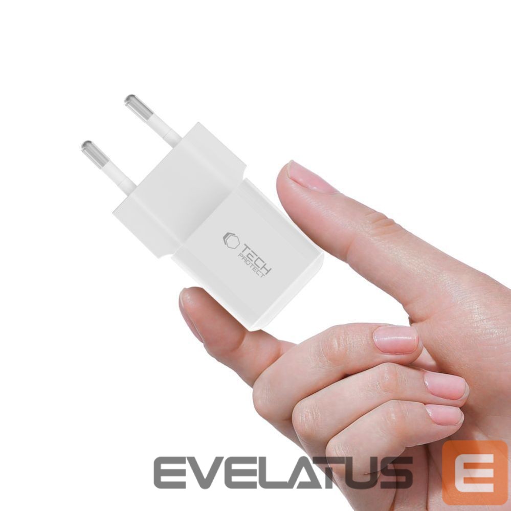 Другие товары Tech-Protect Tech-Protect NCM25 USB-C PD 25W Wall Charger - White