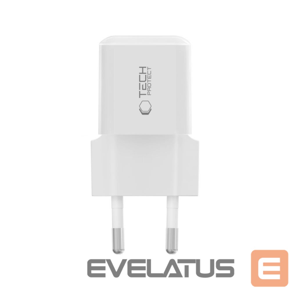 Другие товары Tech-Protect Tech-Protect NCM25 USB-C PD 25W Wall Charger - White
