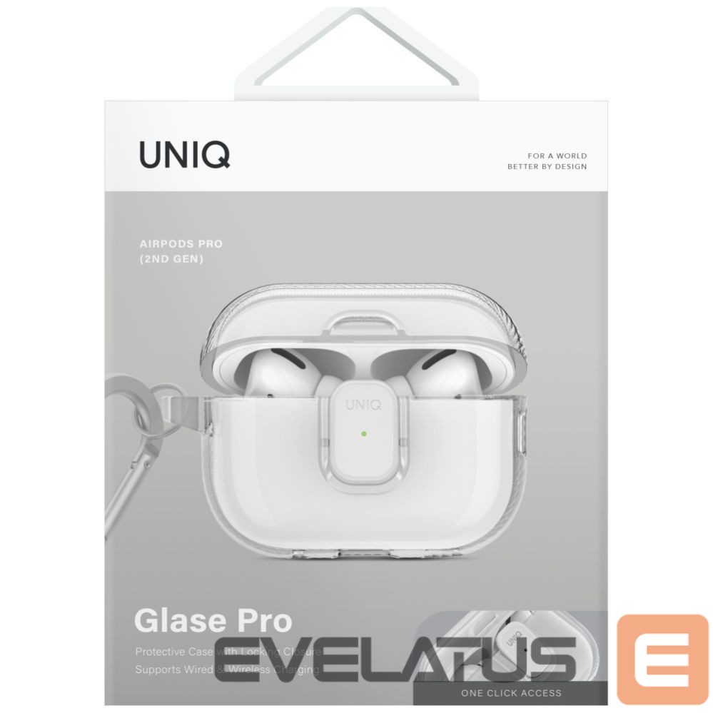 Другие товары UNIQ Uniq Glase Pro Case for AirPods Pro 2 - Transparent