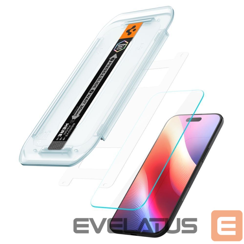 Другие товары Spigen Spigen Glas.TR EZ Fit 2-pack tempered glass for iPhone 17 Air - transparent