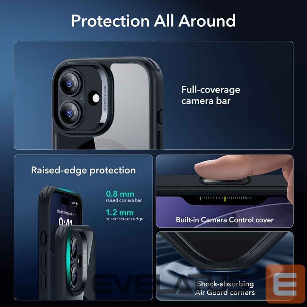 Другие товары ESR ESR Classic Hybrid MagSafe + Tempered Glass Set for iPhone 17 - Clear Black