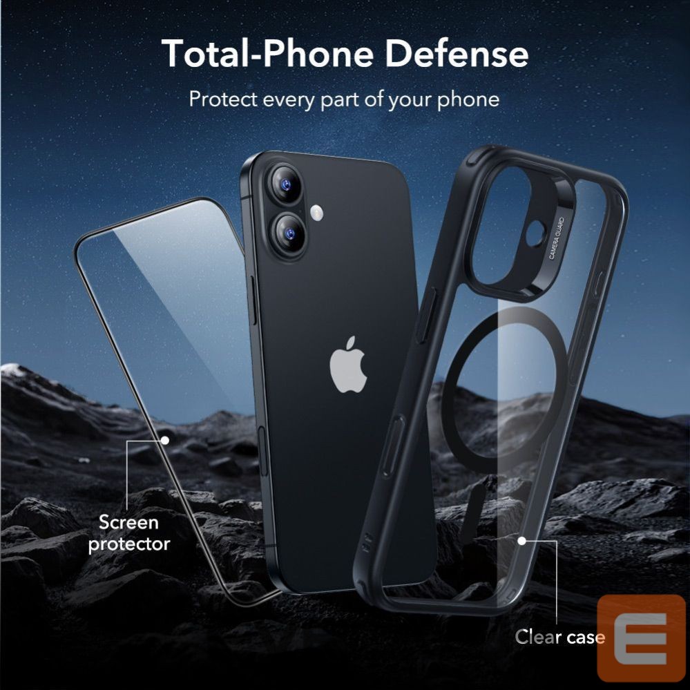 Другие товары ESR ESR Classic Hybrid MagSafe + Tempered Glass Set for iPhone 17 - Clear Black