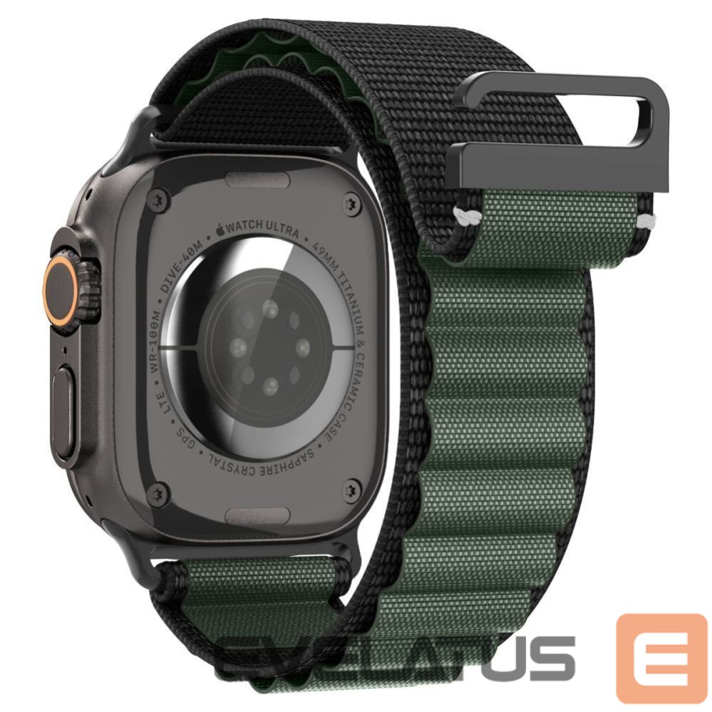 Другие товары Spigen Strap Spigen WBF1 Strap for Apple Watch 44 / 45 / 46 / 49 mm - Black and Green