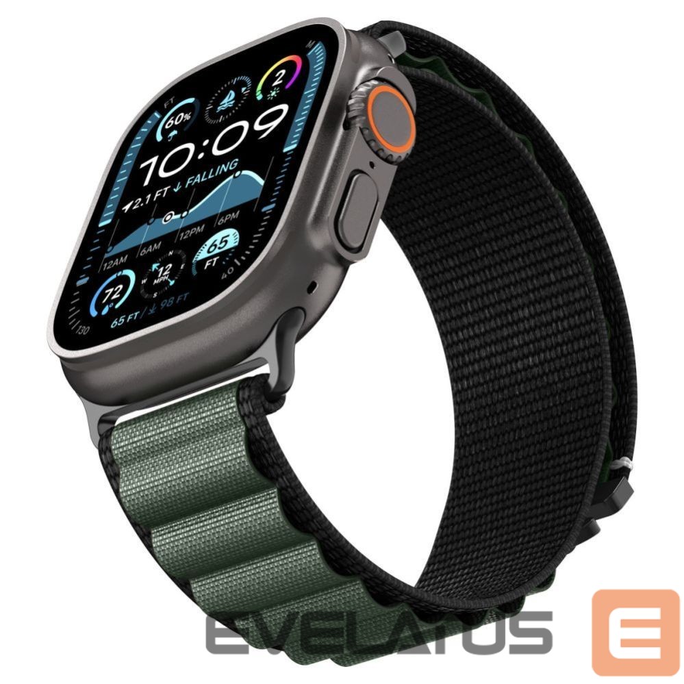 Другие товары Spigen Strap Spigen WBF1 Strap for Apple Watch 44 / 45 / 46 / 49 mm - Black and Green