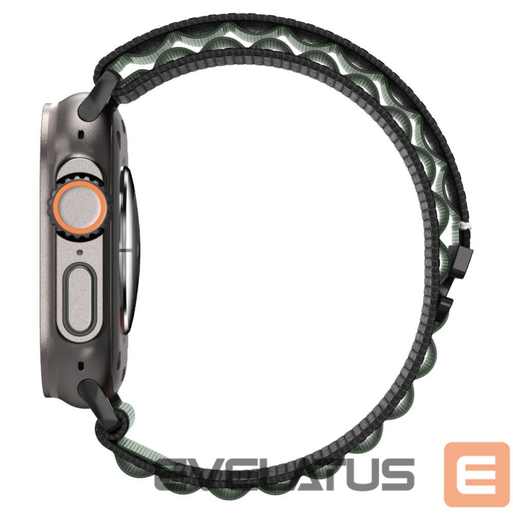 Другие товары Spigen Strap Spigen WBF1 Strap for Apple Watch 44 / 45 / 46 / 49 mm - Black and Green