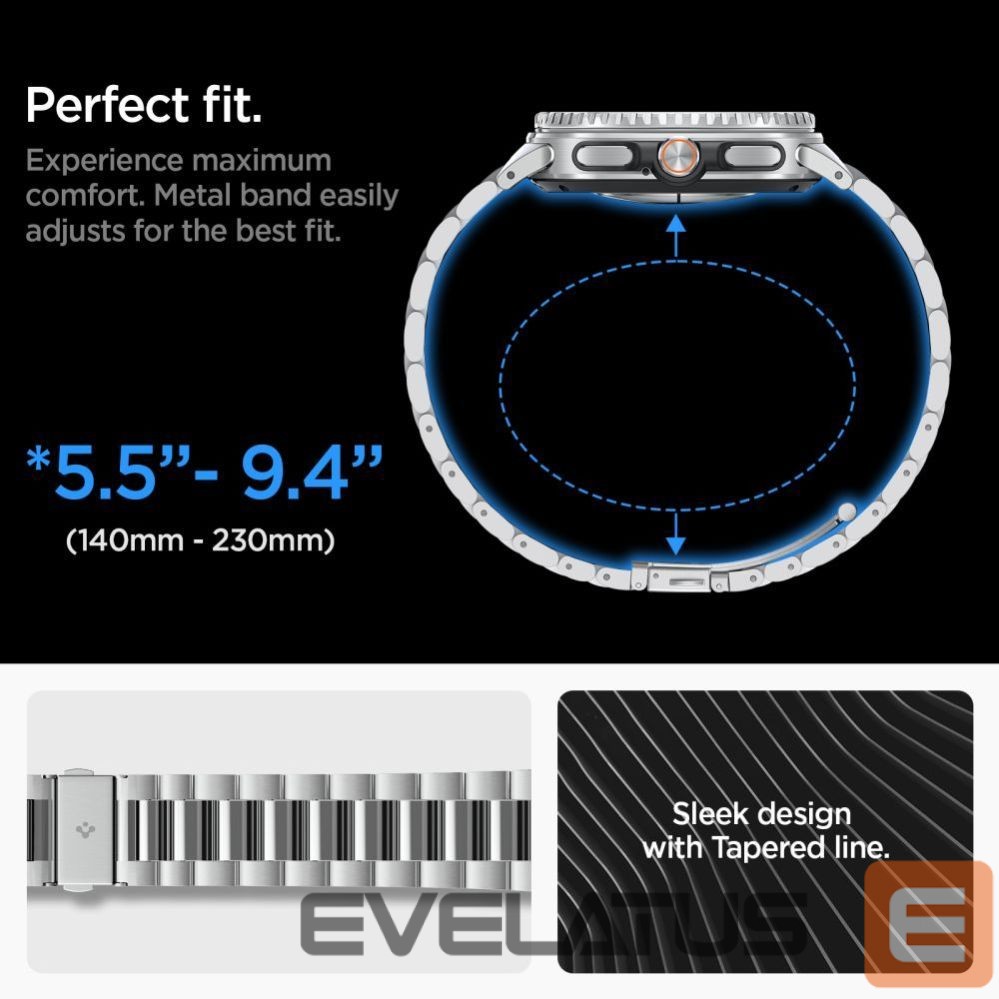 Другие товары Spigen Spigen Modern Fit Band for Samsung Galaxy Watch 40/44/46 mm - Silver