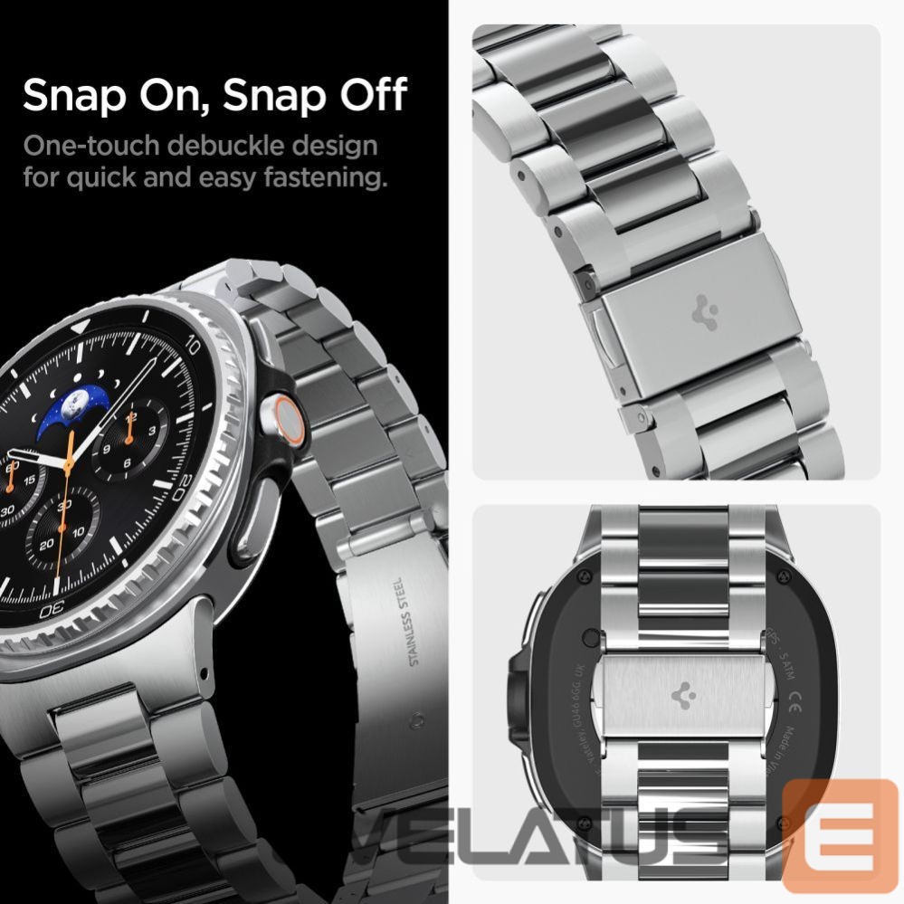 Другие товары Spigen Spigen Modern Fit Band for Samsung Galaxy Watch 40/44/46 mm - Silver