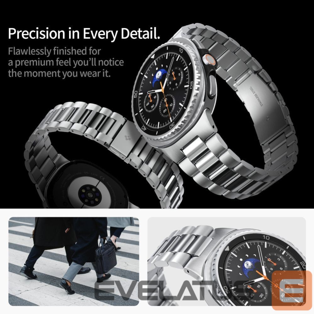 Другие товары Spigen Spigen Modern Fit Band for Samsung Galaxy Watch 40/44/46 mm - Silver