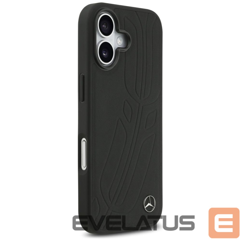 Другие товары Mercedes-Benz Mercedes Leather Large Laurel Leave MagSafe Case for iPhone 17 - Black