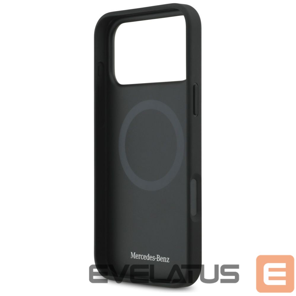 Другие товары Mercedes-Benz Mercedes Leather Large Laurel Leave MagSafe Case for iPhone 17 Pro Max - Black