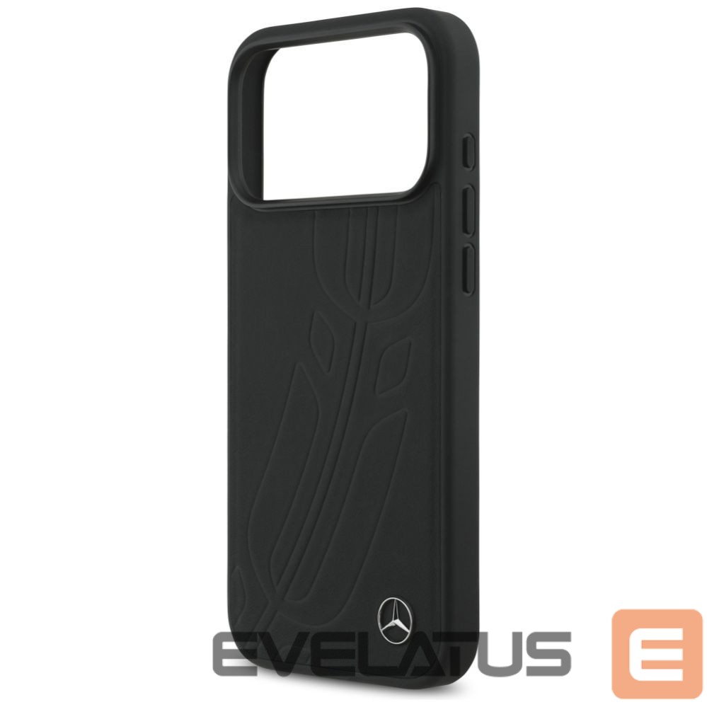 Другие товары Mercedes-Benz Mercedes Leather Large Laurel Leave MagSafe Case for iPhone 17 Pro Max - Black