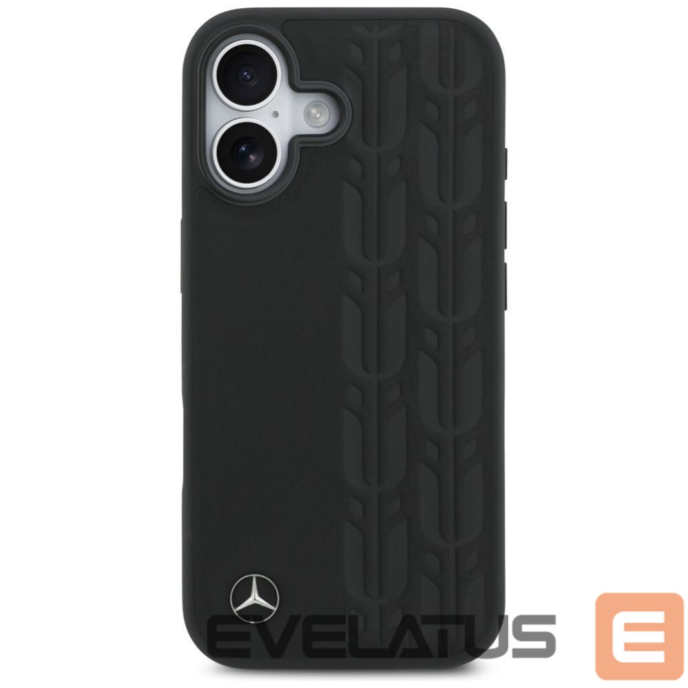 Другие товары Mercedes-Benz Mercedes Leather Laurel Leaves MagSafe Case for iPhone 17 - Black