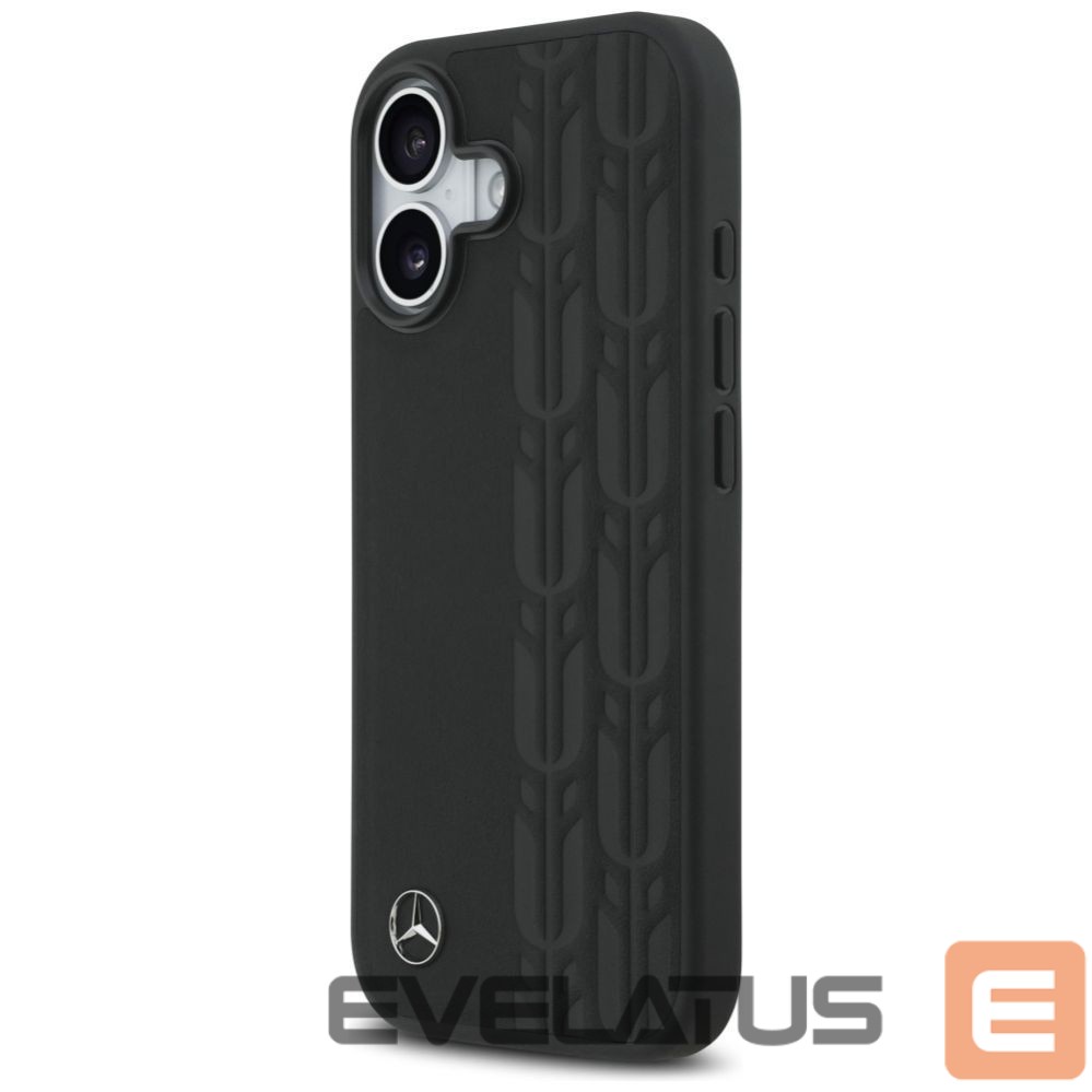Другие товары Mercedes-Benz Mercedes Leather Laurel Leaves MagSafe Case for iPhone 17 - Black