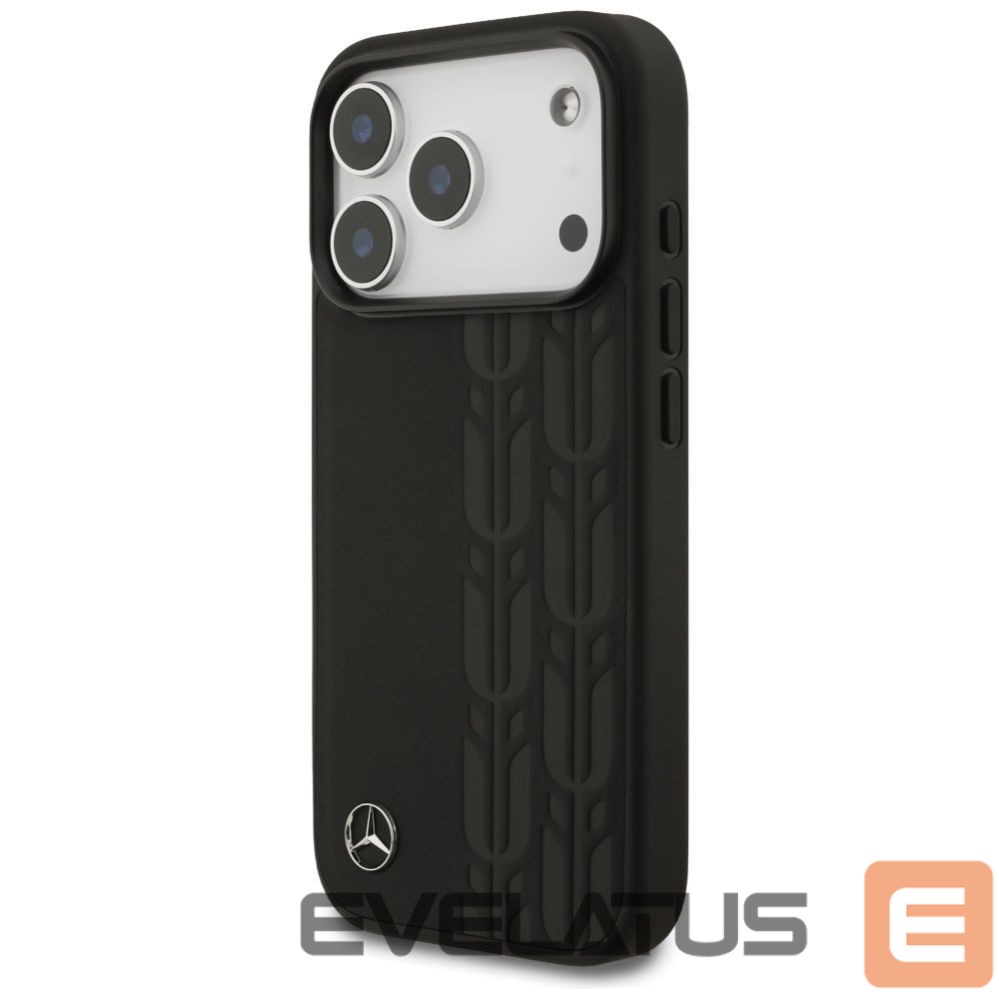 Другие товары Mercedes-Benz Mercedes Leather Laurel Leaves MagSafe Case for iPhone 17 Pro - Black