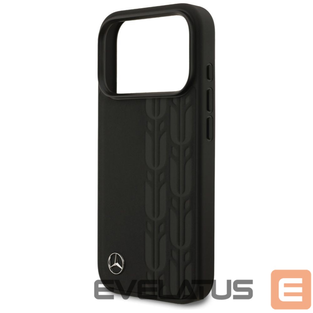 Другие товары Mercedes-Benz Mercedes Leather Laurel Leaves MagSafe Case for iPhone 17 Pro - Black
