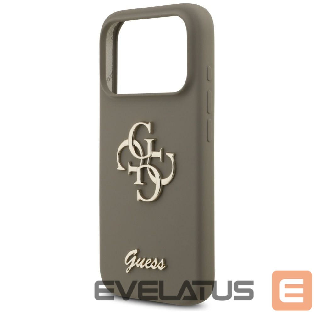 Другие товары Guess Guess Silicone Big 4G Script Case for iPhone 17 Pro - Brown