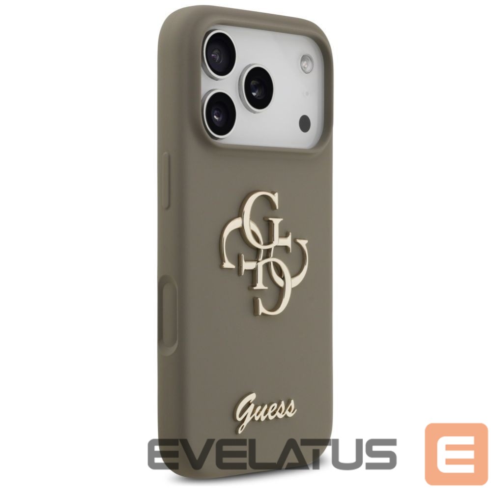 Другие товары Guess Guess Silicone Big 4G Script Case for iPhone 17 Pro - Brown