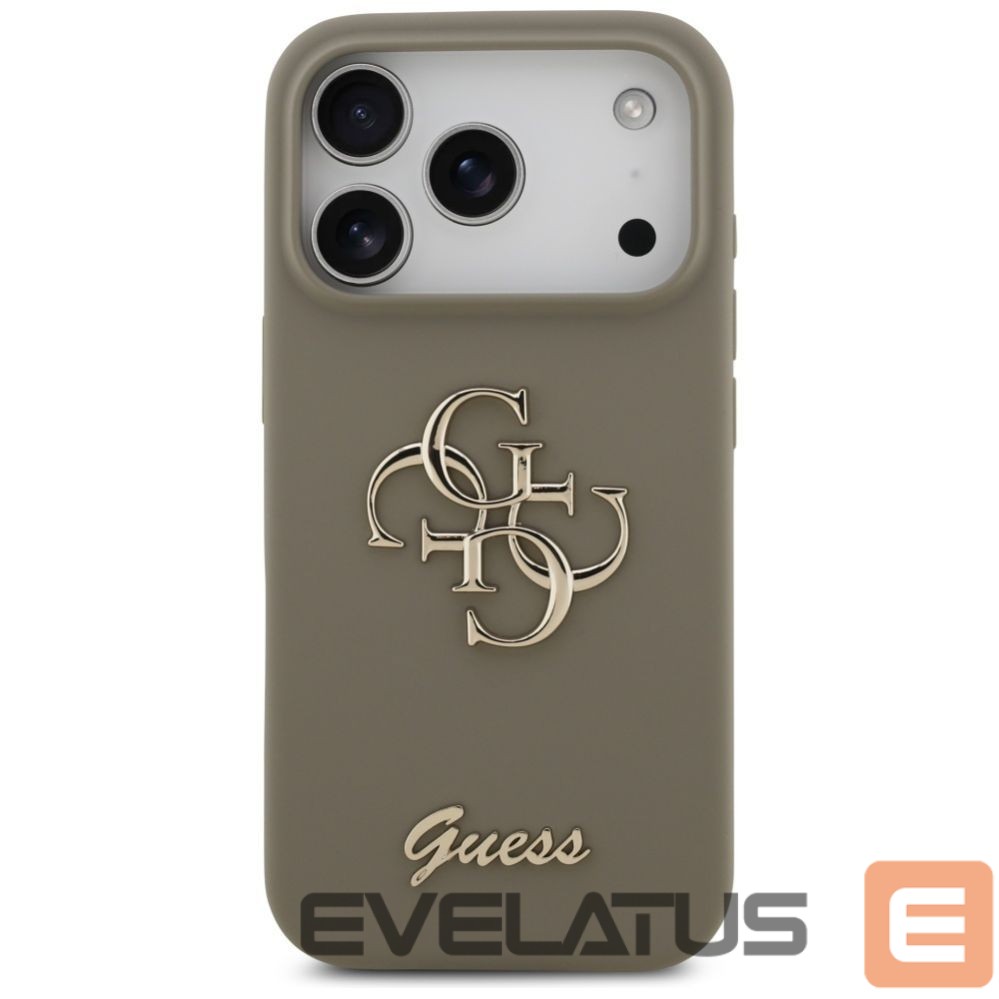 Другие товары Guess Guess Silicone Big 4G Script Case for iPhone 17 Pro - Brown