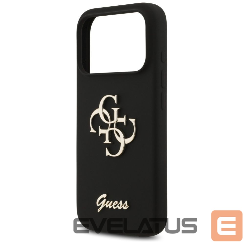 Другие товары Guess Guess Silicone Big 4G Script Case for iPhone 17 Pro - Black
