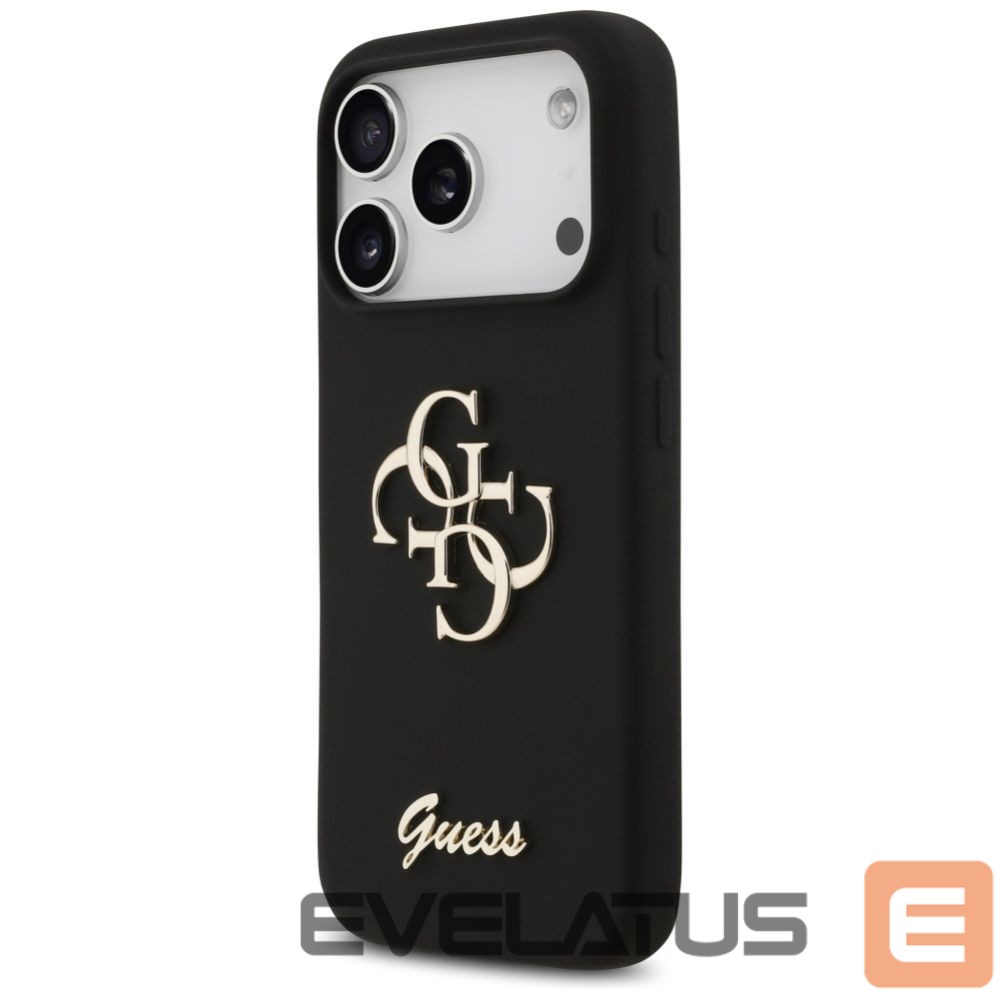 Другие товары Guess Guess Silicone Big 4G Script Case for iPhone 17 Pro - Black