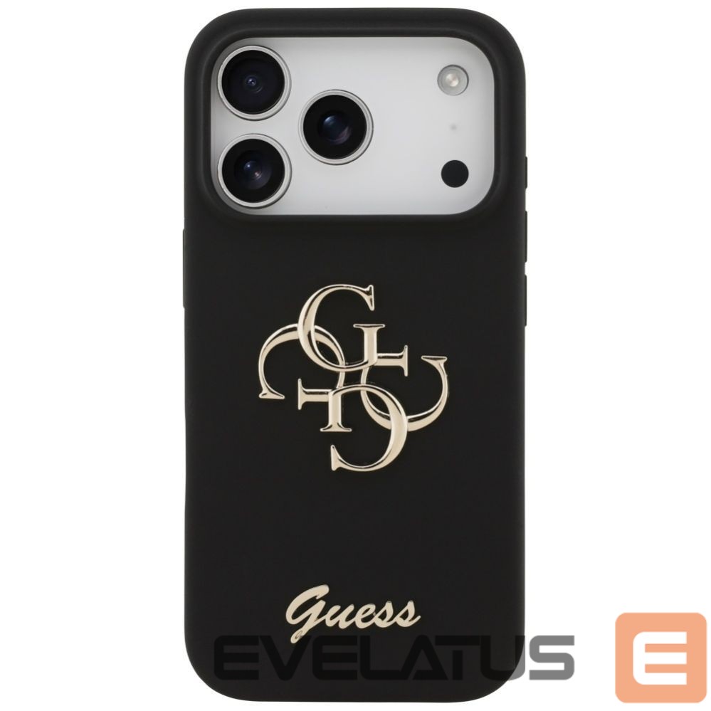Другие товары Guess Guess Silicone Big 4G Script Case for iPhone 17 Pro - Black