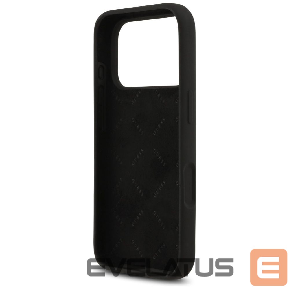 Другие товары Guess Guess Silicone Big 4G Script Case for iPhone 17 Pro - Black