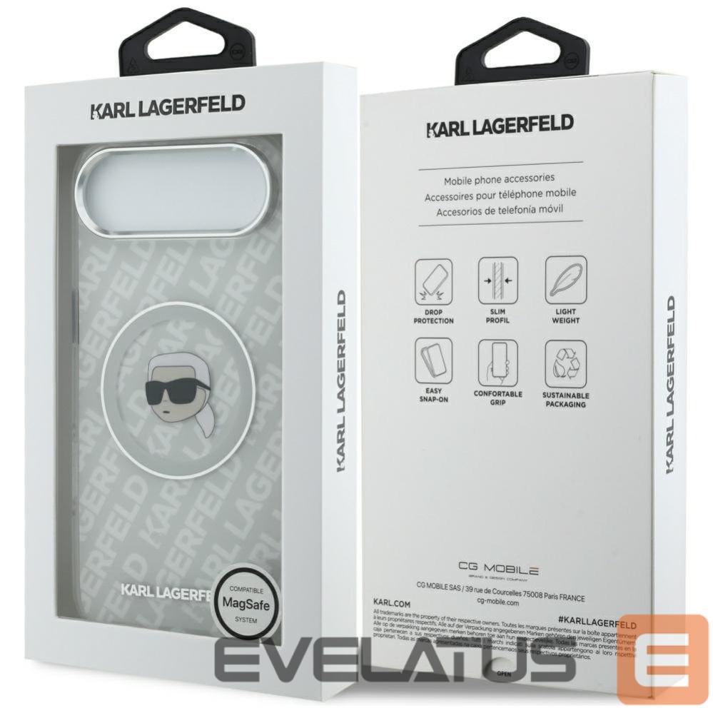 Другие товары Karl Lagerfeld Karl Lagerfeld IML Karl Head Logo MagSafe iPhone Air Case - Gray
