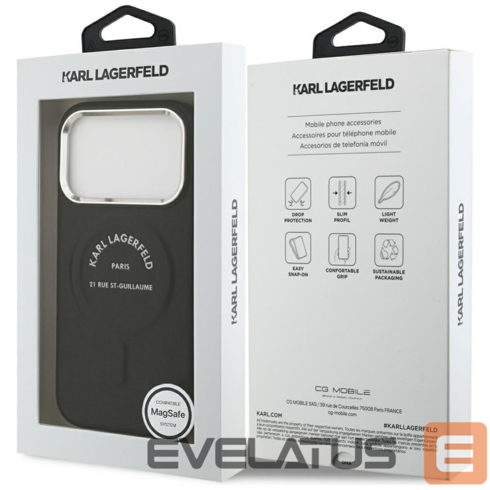 Другие товары Karl Lagerfeld Karl Lagerfeld Karl RSG Logo MagSafe Case for iPhone 17 Pro - Black