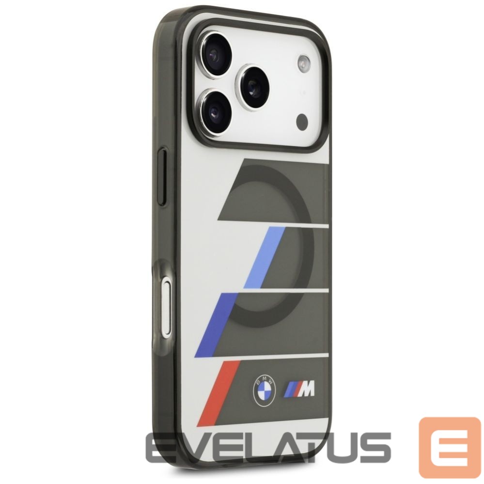 Другие товары BMW BMW M IML Metal Buttons Tricolor Lines MagSafe Case for iPhone 17 Pro - Gray