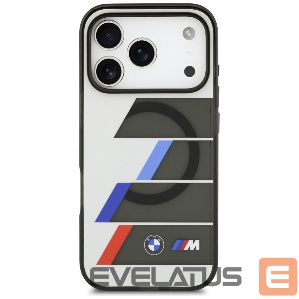Другие товары BMW BMW M IML Metal Buttons Tricolor Lines MagSafe Case for iPhone 17 Pro - Gray