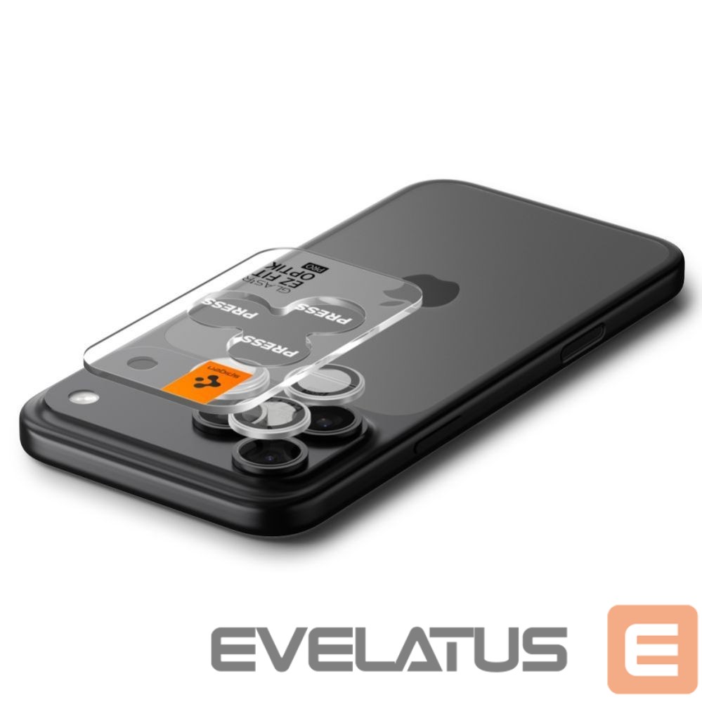 Другие товары Spigen Spigen Optik Pro GLAS.TR ”EZ FIT” Camera Cover 2-pack for iPhone 16 Pro / Max / 17 Pro / Max - Silver