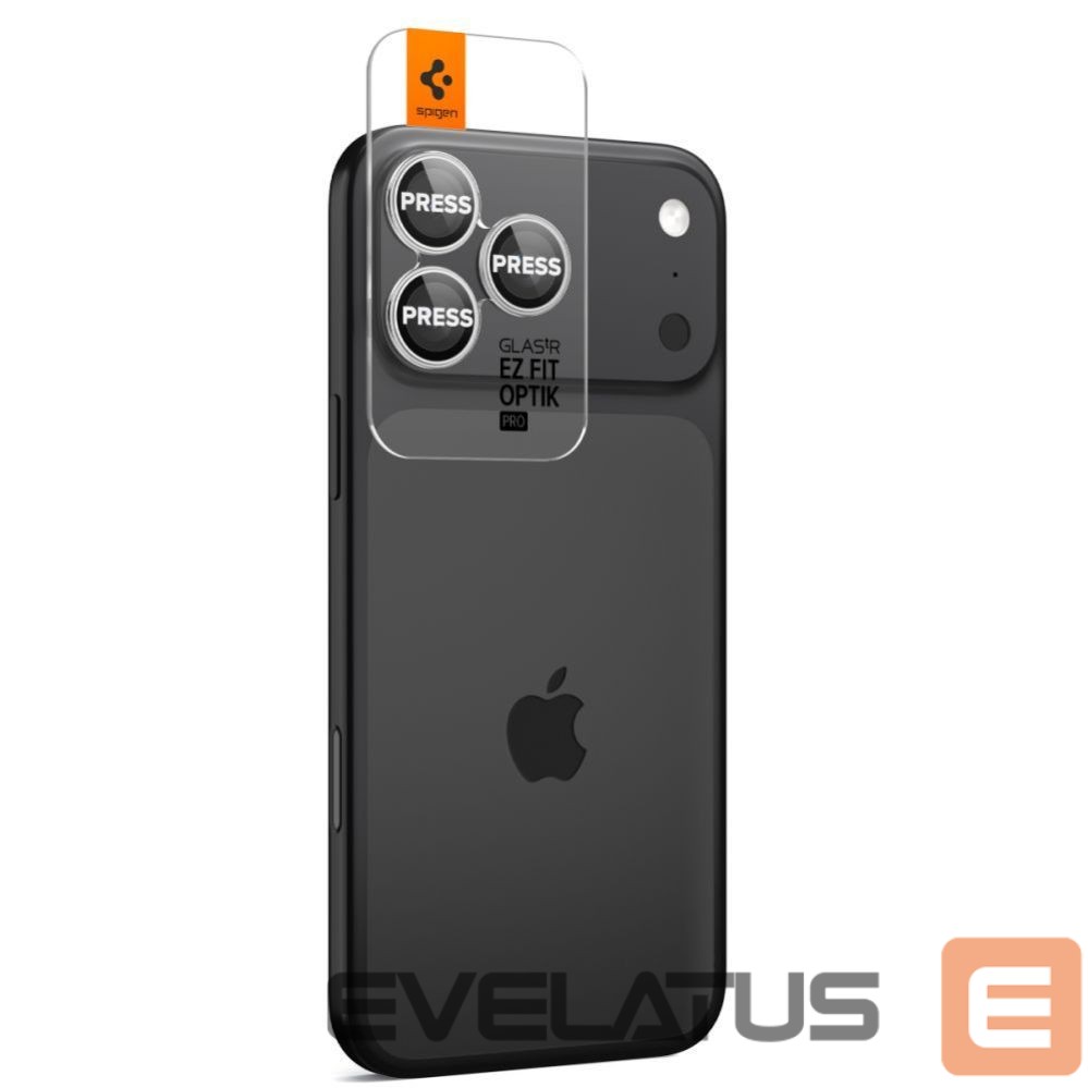 Другие товары Spigen Spigen Optik Pro GLAS.TR ”EZ FIT” Camera Cover 2-pack for iPhone 16 Pro / Max / 17 Pro / Max - Silver