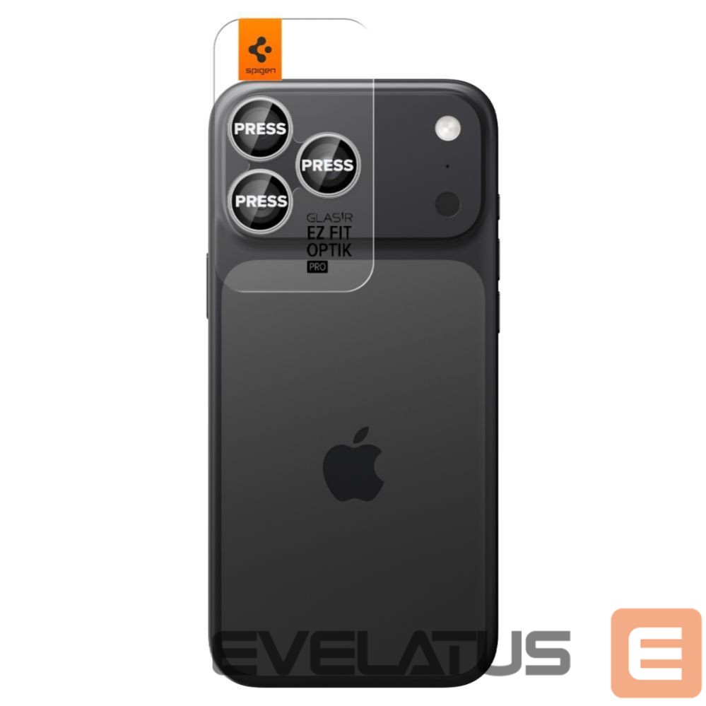 Другие товары Spigen Spigen Optik Pro GLAS.TR ”EZ FIT” Camera Cover 2-pack for iPhone 16 Pro / Max / 17 Pro / Max - Silver
