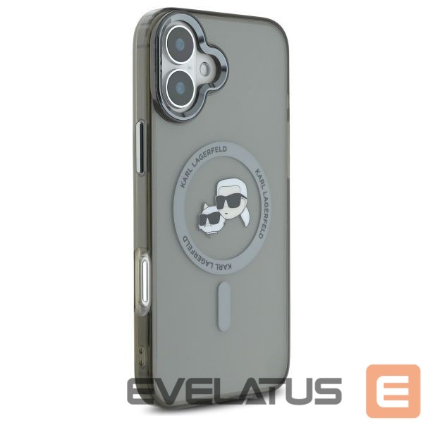 Другие товары Karl Lagerfeld Karl Lagerfeld IML Metal Karl&Choupette Head MagSafe Case for iPhone 16 Plus - Black