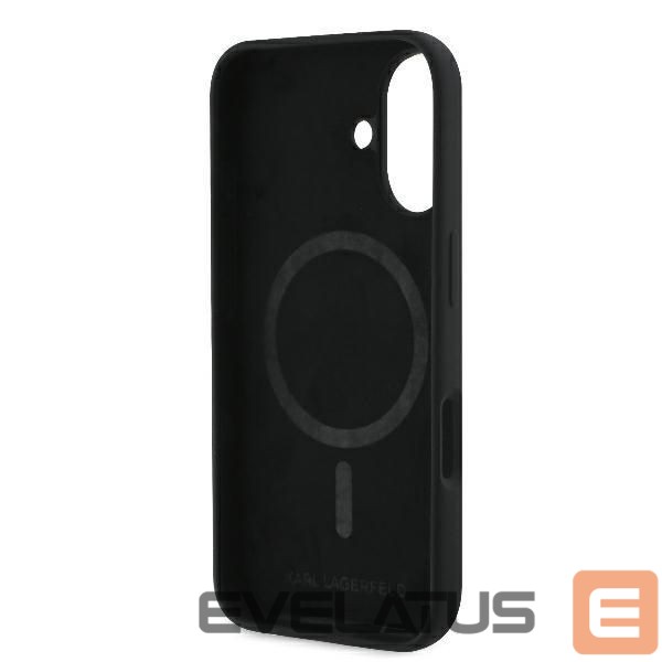 Другие товары Karl Lagerfeld Karl Lagerfeld Silicone Nauble Heads Print MagSafe Case for iPhone 16 - Black